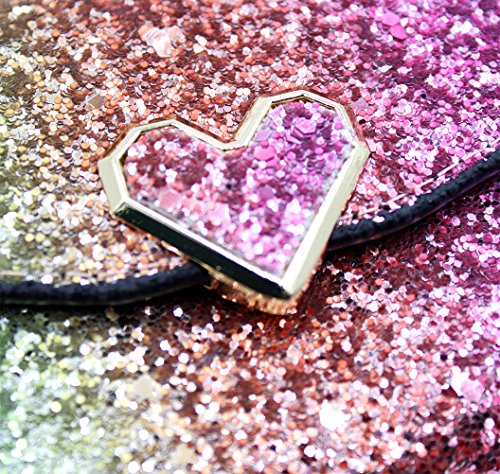 Women Glitter Sequins Purse Short Trifold Wallet Bling Card Holder Clutch2