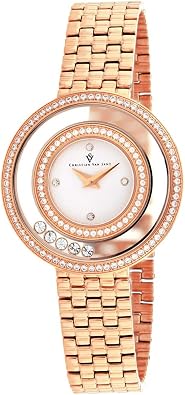 Christian Van Sant Womens CV4832 Gracieuse Analog Display Quartz Rose Gold Watch