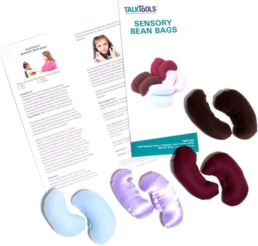 TalkTools Sensory Bean Bag Kit Set of 8 Speech Therapy Tools