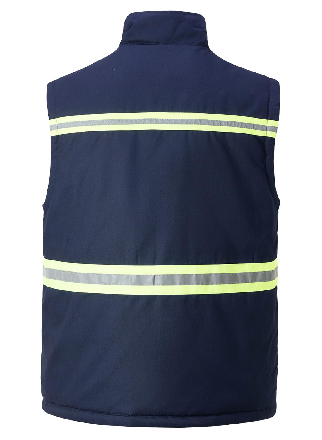 Gilet Imbottito da Lavoro da Uomo Giubbotto Smanicato Invernale Alta Visibilità Gilet Giacca Senza Maniche da Lavoro