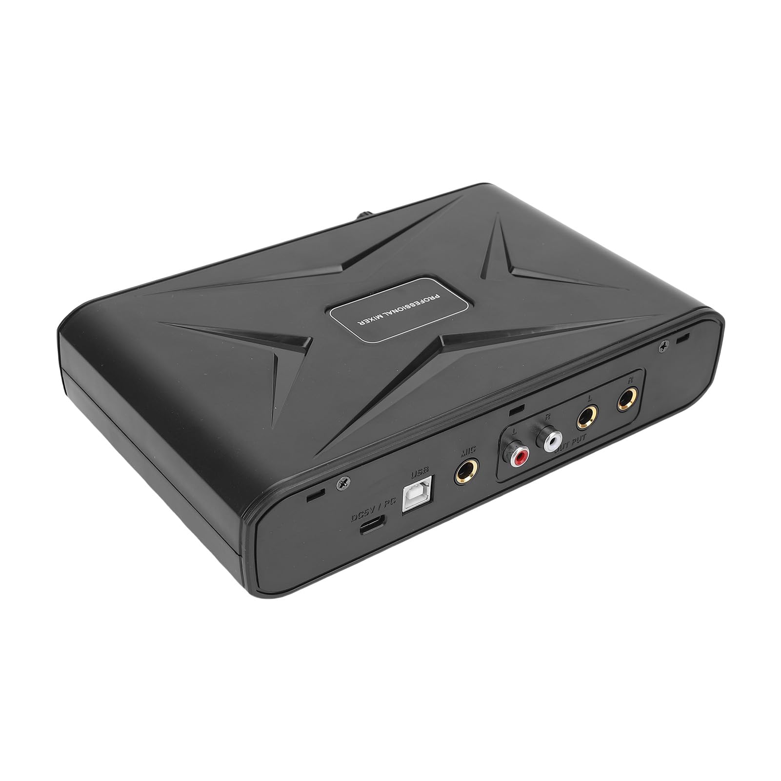 Tarjeta de Sonido Externa, Resolución de Sonido con Preamplificador de Micrófono y Alimentación Fantasma para Grabación en Vivo