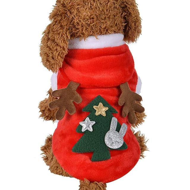 Foto 3 de 6 de Lindo Disfraz de Alce para Perro, Ropa de Navidad para Mascotas