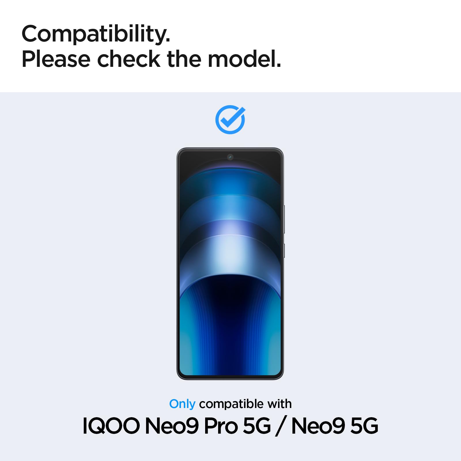 Spigen Essential Glas.Tr CE Tempered Glass Screen Guard For IQOO Neo9 / Neo9 Pro 5G, Full Screen Protector - 2 Pack — Amazon image 2