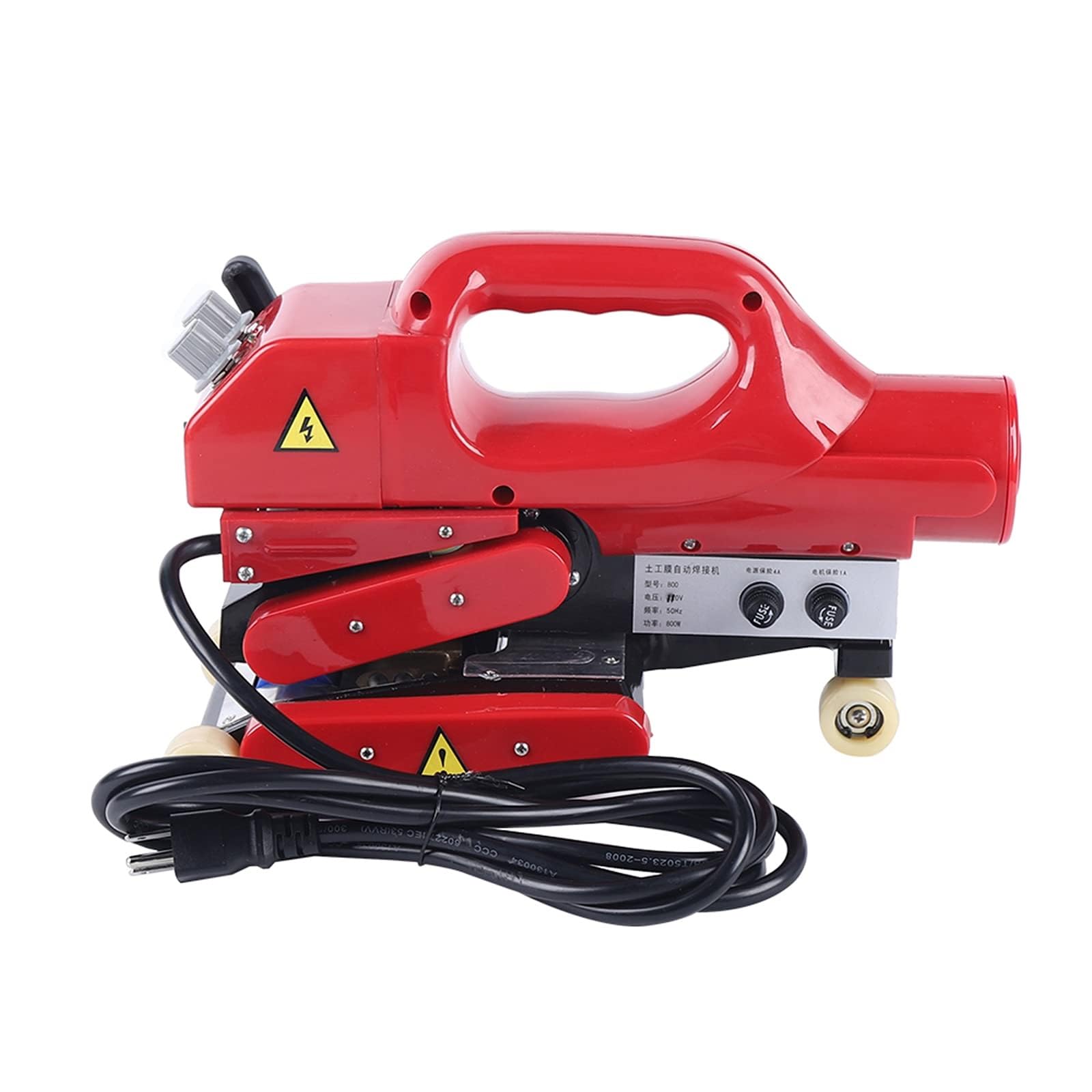 Zgrzewarka klinowa 800 W, automatyczna spawarka do tworzyw sztucznych do uszczelniania geomembrany PVC, EVA, PE, HDPE, PP, prędkość 0,5-5 m/min, wydajne narzędzie spawalnicze
