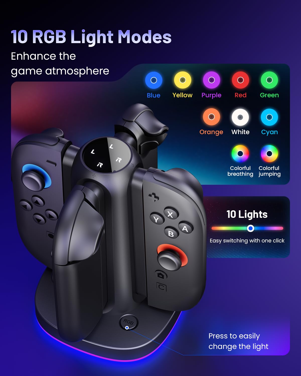 Chargeur Poignée Maecker pour Switch 2 Quai de Charge pour Switch 2 Station Joycon pour Switch 2 Accessoires 2025