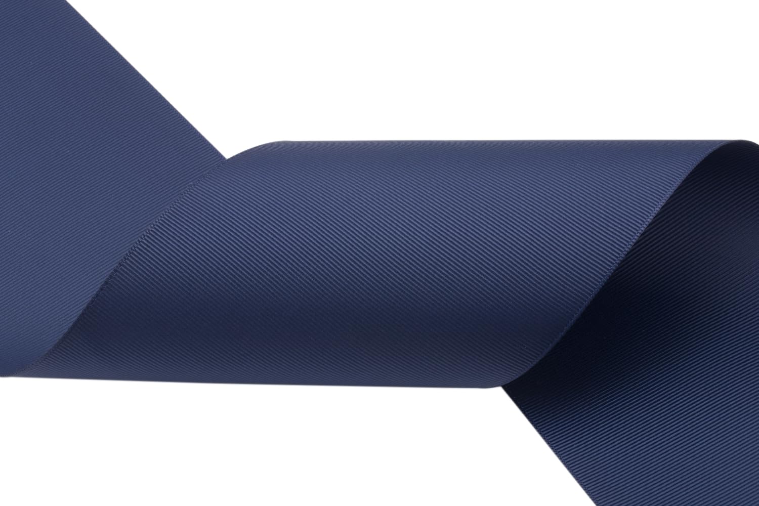Ribbonitlux Grosgrain Ribbon 100mm x 22.5M Premium Polyester Craft Ribbon for Hair Bows, Gift Wrapping, Weddings & DIY Solid Navy(#370) 1 Roll - Image 4