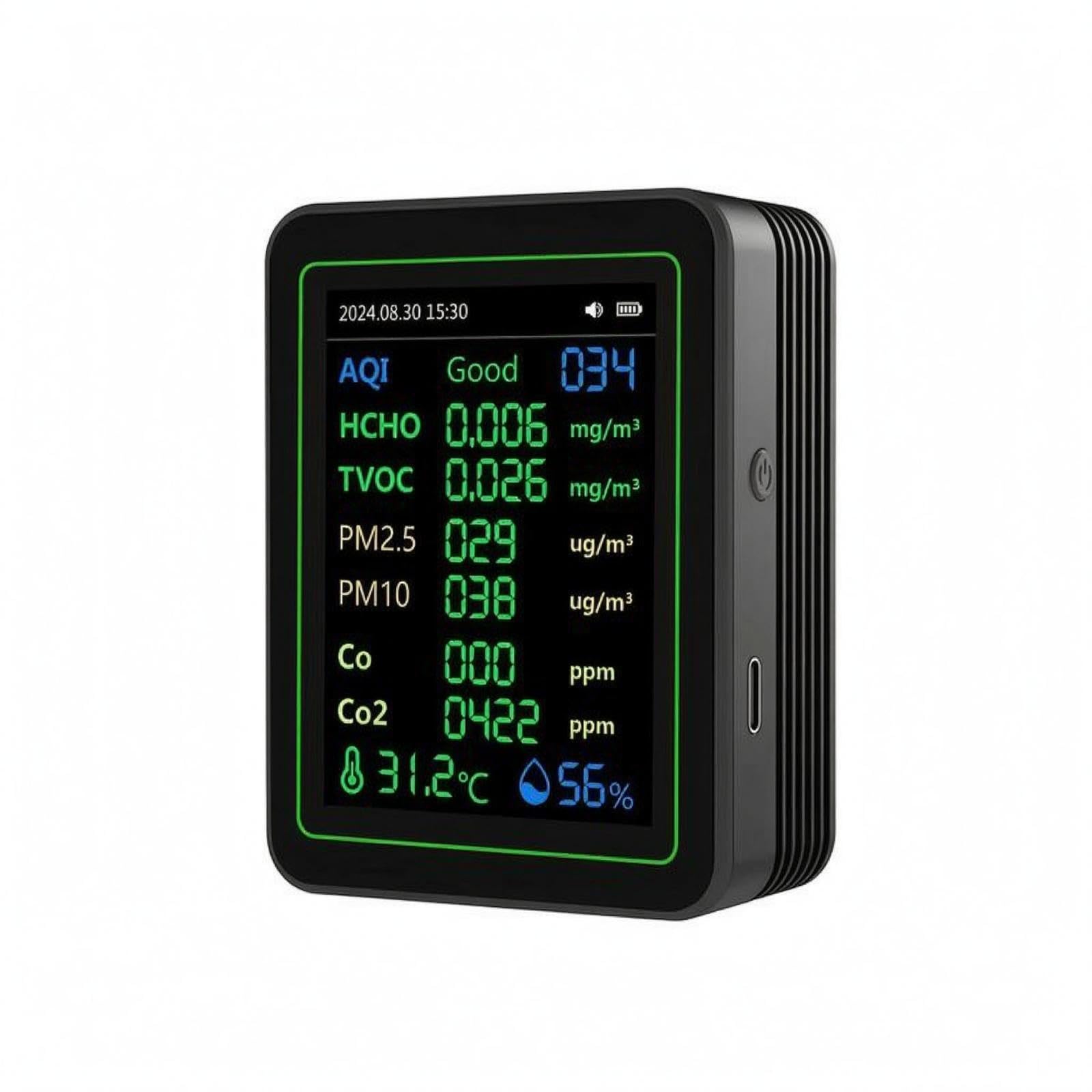 Portable Air Quality Meter Replenishable Handheld Air Quality Meter Color Display Mt14 Black|Business & Industrial| Electrical & Test Equipment| Test Measurement & Inspection| Test Meters-image-10