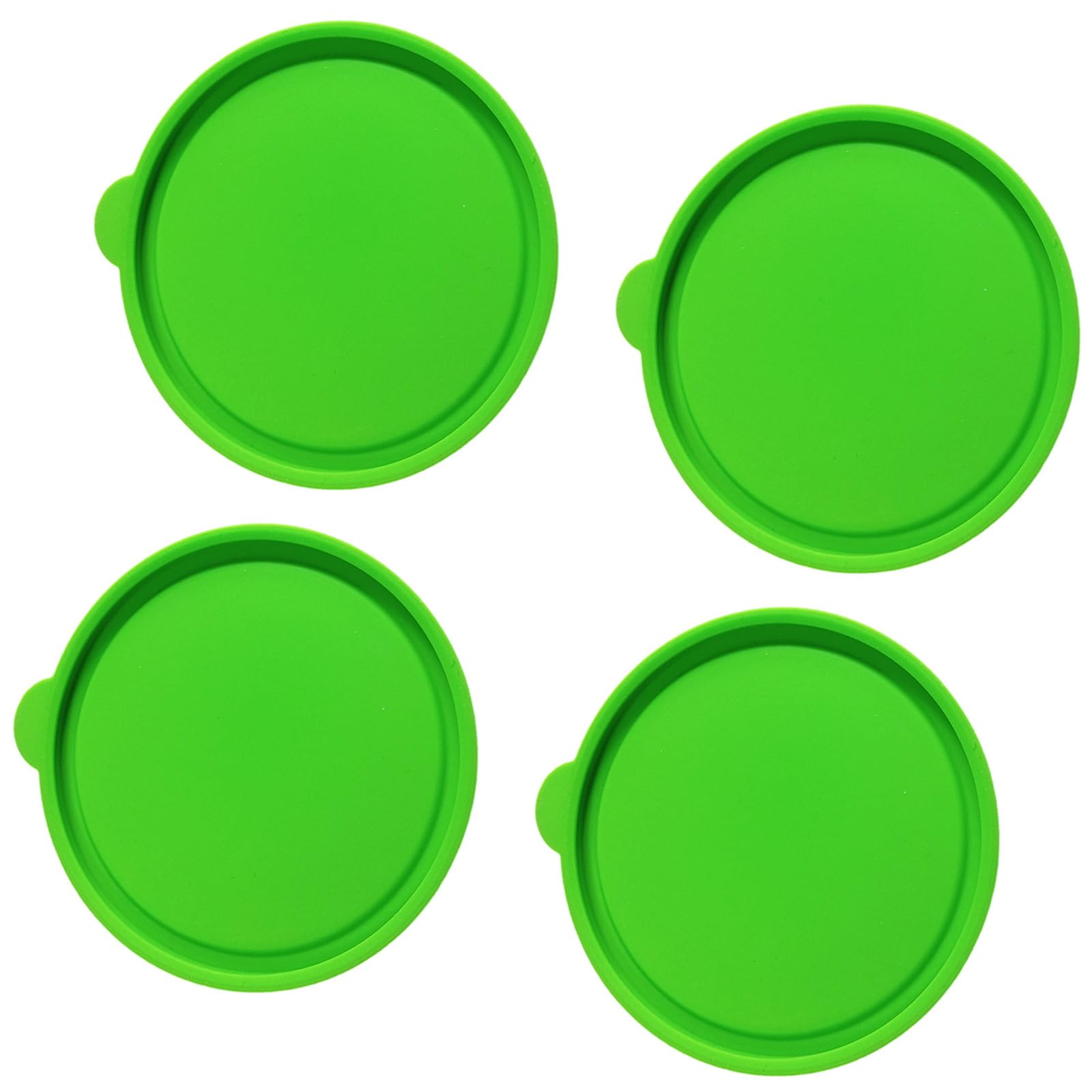 Multipurpose Silicone Jar Lid 4Pcs Leakproof Glass Dessert Custard Cup Covers for Food Preservations and Organization Silicone Custard Cup Lid Cover
