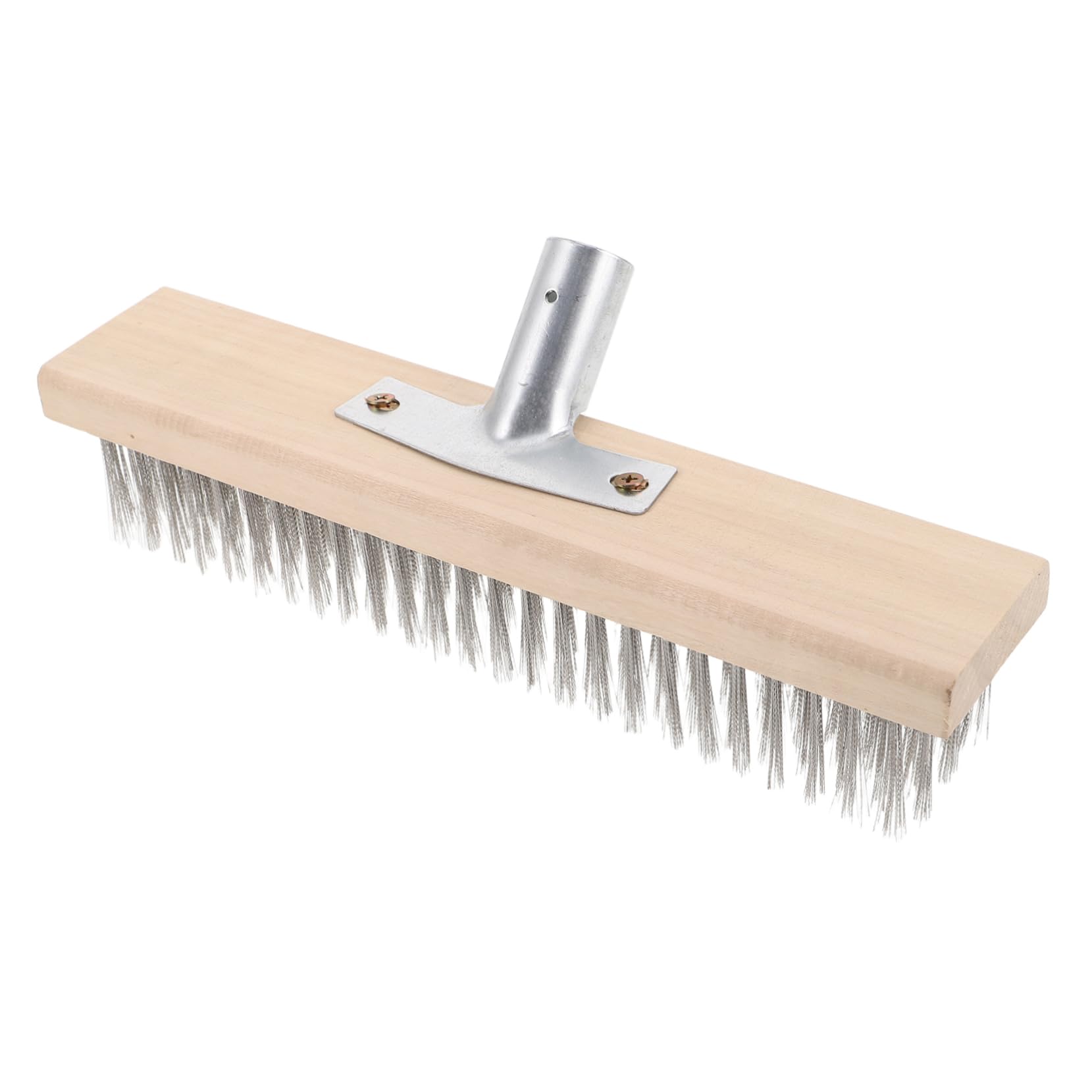 NAMOARLY Stainless Steel Wire Brush Head for Floor Tiles Kitchens Bathrooms Heavy Duty Cleaning Brush