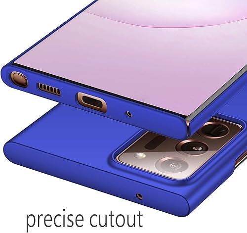 Miniatura 6 de Funda para Samsung Galaxy Note 20 Ultra 5G, delgada, acabado mate, color azul, policarbonato, ligera