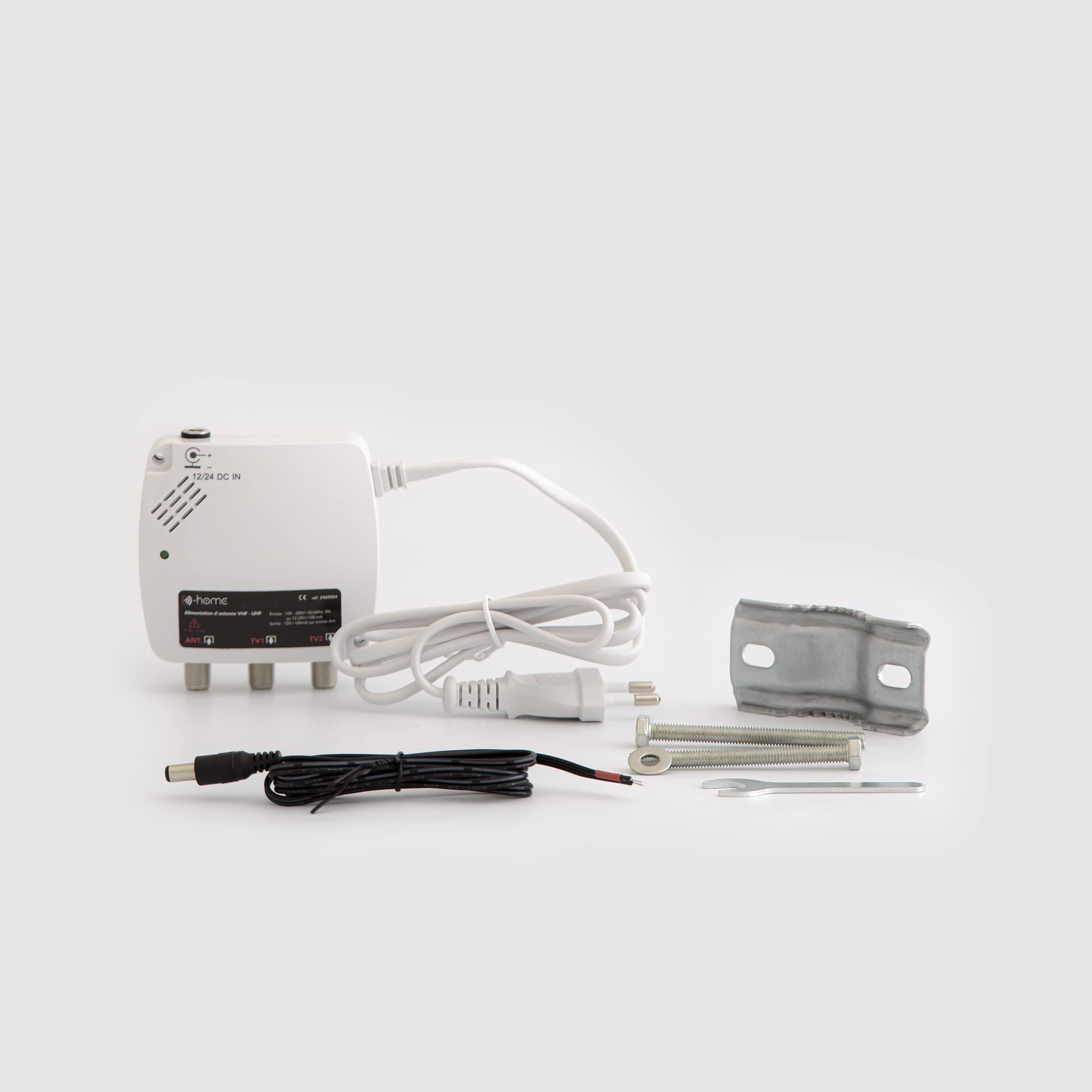 D-Home - Explorer Connect - Antenna TV collegata per Caravana, con amplificatore. Antenna TV Pilotabile con App Mobile per una ricezione ottimale. Installazione facile/chiavi in mano