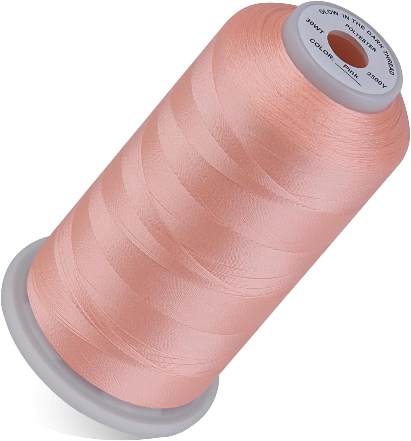 Simthread White Glow in Dark Thread 30WT for Embroidery & Sewing 2500 Yards