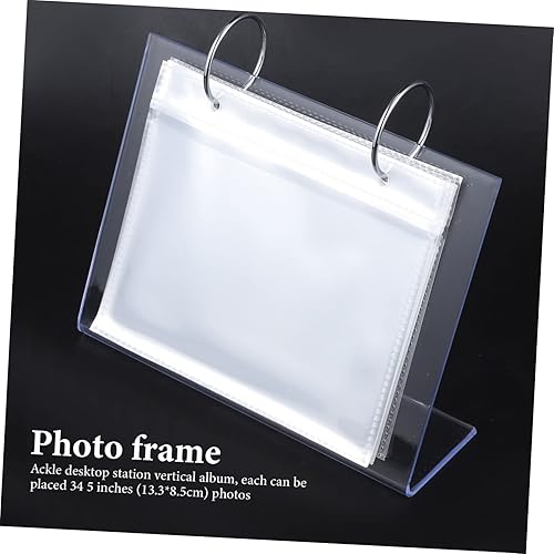 Miniatura 7 de Soporte de escritorio Álbum de fotos de acrílico Marco de fotos de paisaje para estante de pared