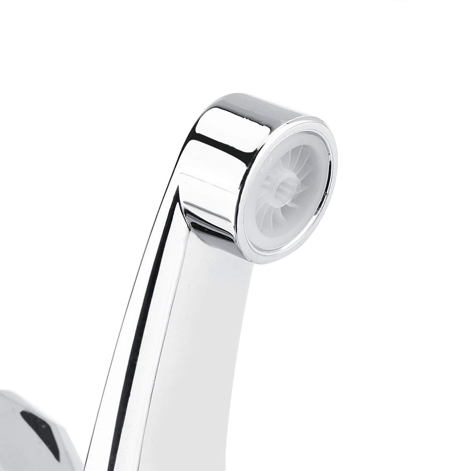 Water Tap One Tube Bathroom Faucet Bathroom Sink Faucet Centerset with Drain Assembly ABS Plastic Single Cold Faucet — view 3