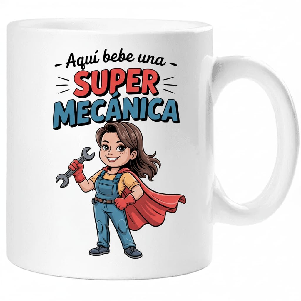 Taza SUPER POLICÍA – Regalo Original para POLICÍA | Taza de Cerámica 325ml con Diseño Superhéroe | Apta Microondas y Lavavajillas — view 82