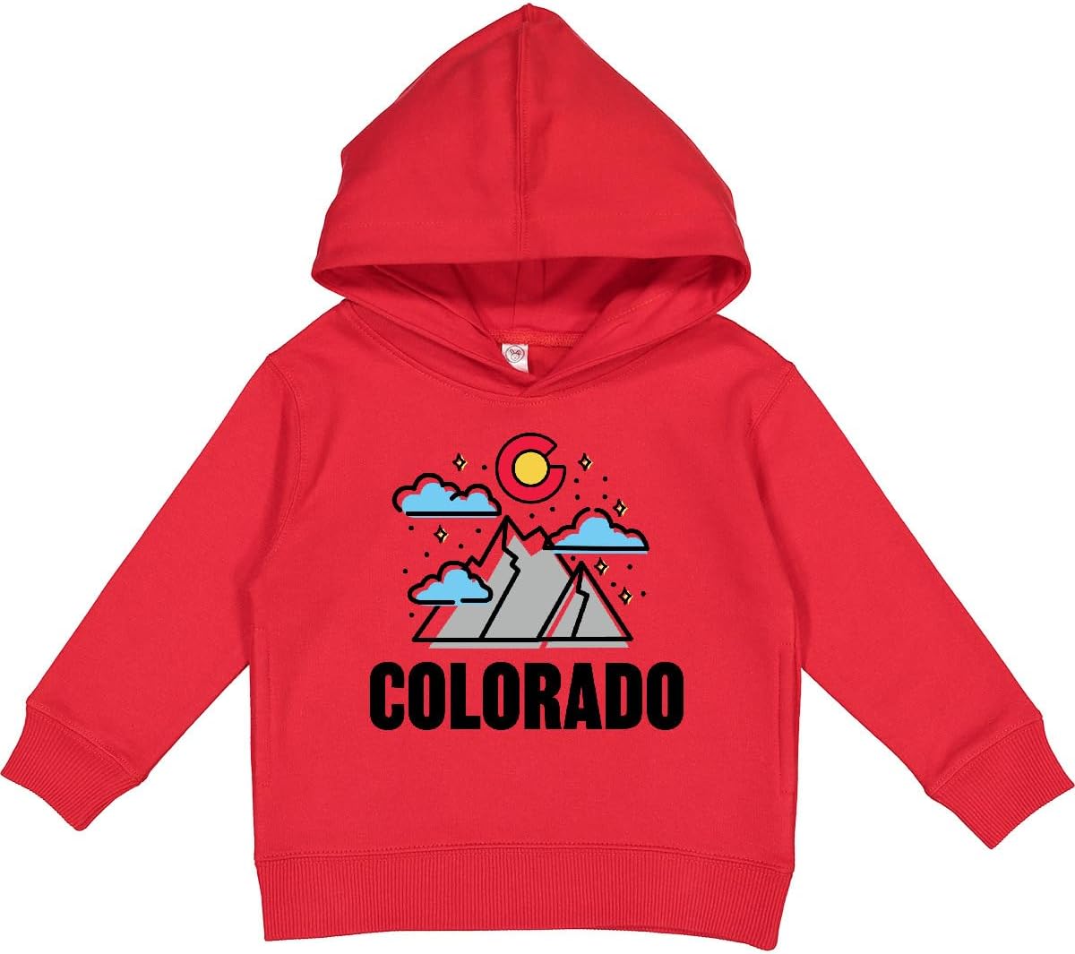 inktastic Colorado Mountains and Clouds Toddler Hoodie