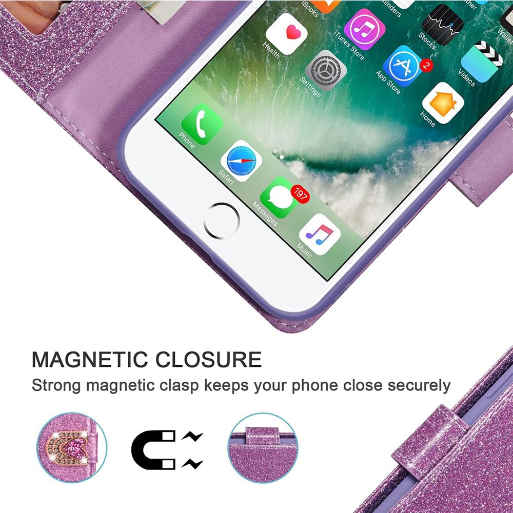 Cover Flip per TCL 40 SE, Pieghevole Portafoglio Custodia in