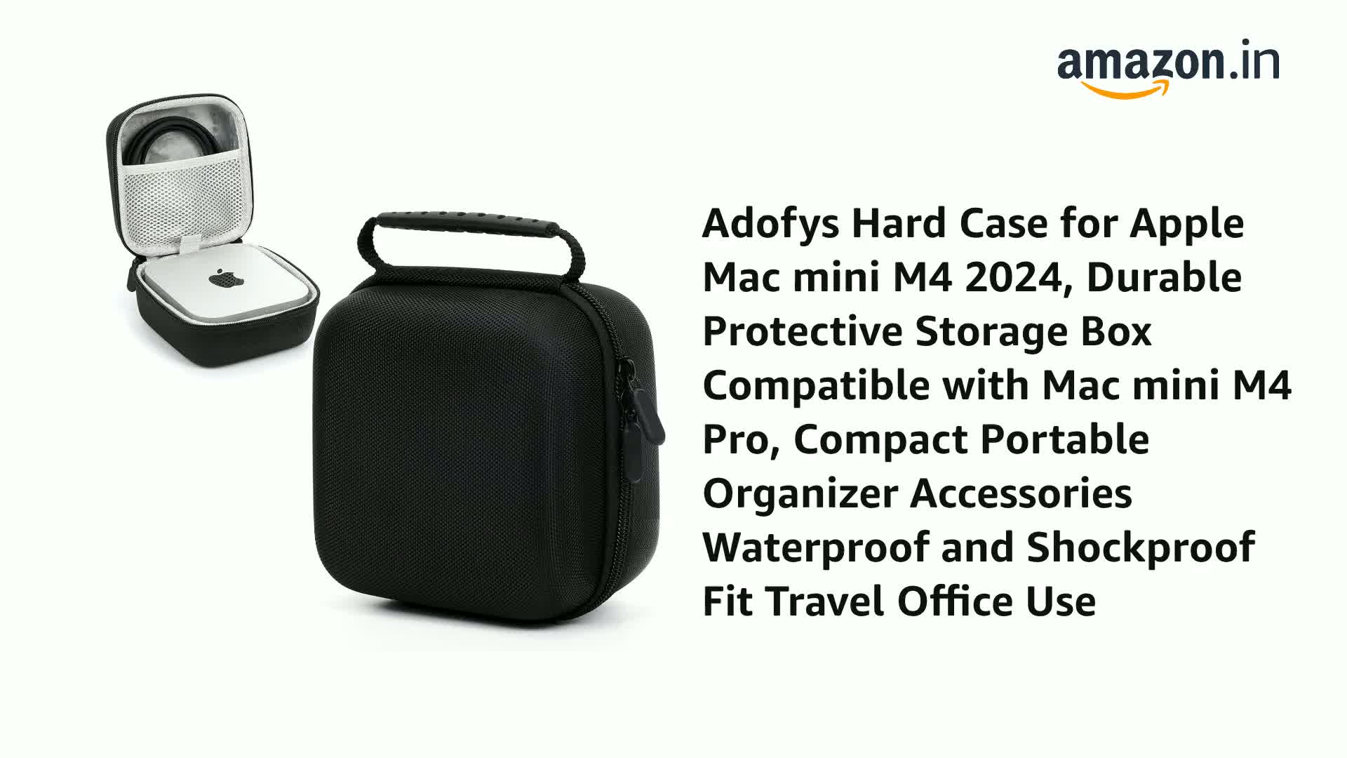 Adofys Hard Case for Apple Mac mini M4 2024, Durable Protective