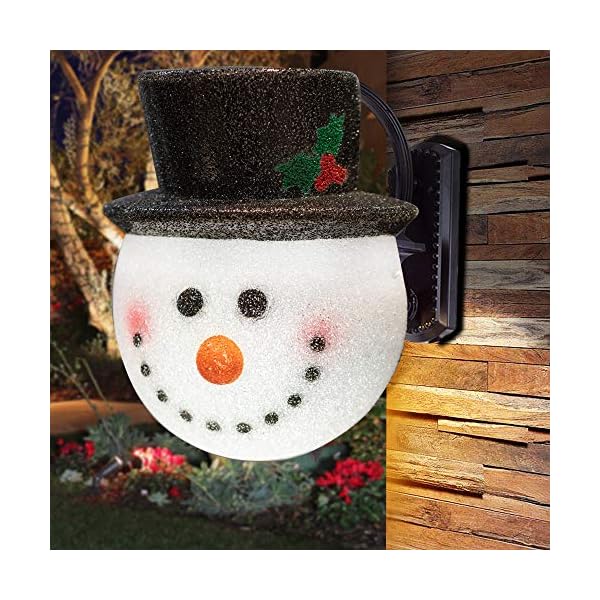 FUNPENY 2 Stück Schneemann Weihnachten Veranda Licht Abdeckungen 30,5 cm Weihnachten Outdoor Dekoration Urlaub Licht… – Bild 7