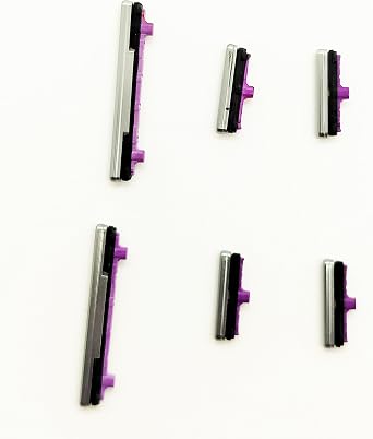 2X Sidekeys Side Buttons Power On Off Volume Up Down Key Mute Replacement for Samsung Galaxy S10/S10 Plus Silver