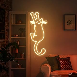 Paw Up Katze Neon Schild Katze Lamp Katze Süßes Kätzchen LED