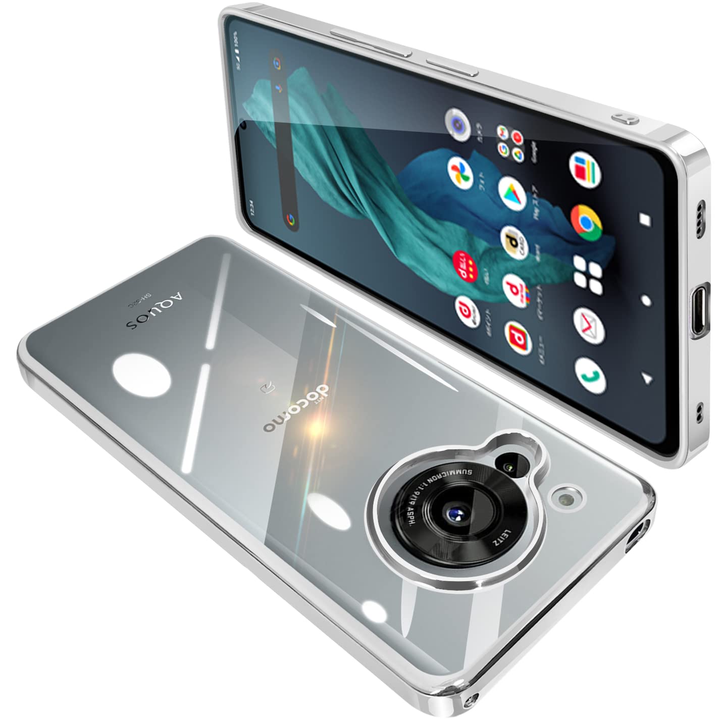 Amazon.co.jp: AQUOS R7 ケース SH-52C クリア 透明 ガバー 