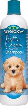 Bio-Groom Fluffy Puppy Tear-Free Shampoo - Dog Bathing Supplies, Puppy Shampoo, Cat Grooming Supplies for Sensitive Skin, Cruelty-Free, Product Made in USA, Tearless - 12 fl oz 1-Pack