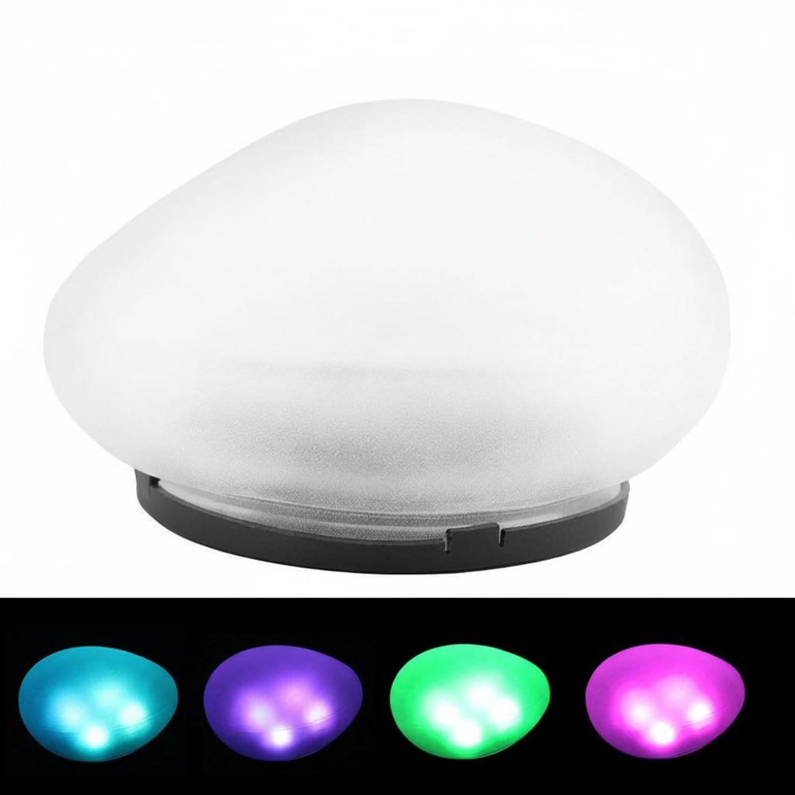 Color Changing Solar Pebble Lamp Energy Saving Solar Pebble Light Waterproof Stone Shaped Garden Lamp Automatic on at Night, Solar Pebble Light B-image-12