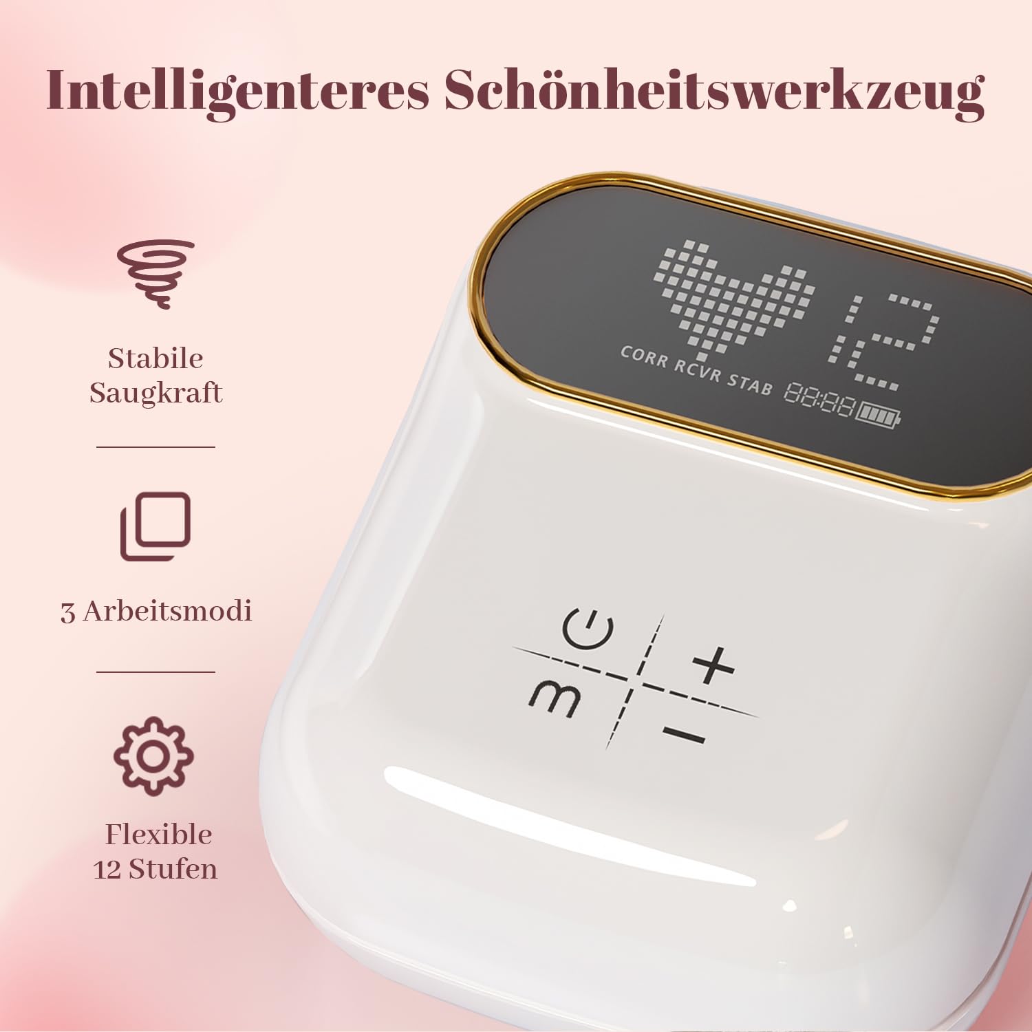 6-teiliges Elektrisches Schröpfen-Set fürs Gesicht aus Glas, 3-in-1 Gua Sha Gesichtsmassage-Werkzeuge für Augen und Nacken, 3 Größen Vakuum-Saugbecher zur Reduzierung von Cellulite und Schwellungen