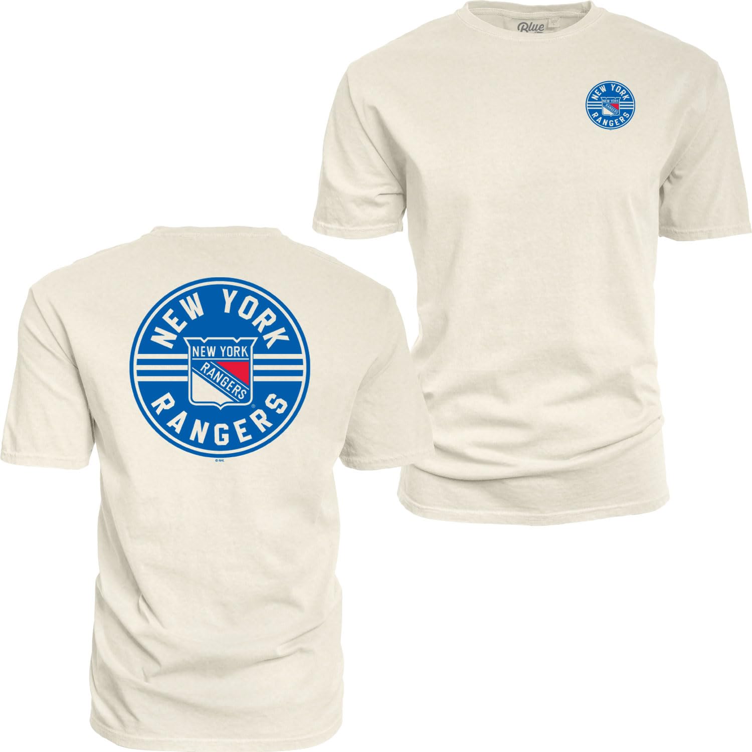 Blue 84 NHL Officially Licensed T-Shirt Ringspun Front/Back Ivory Puck โ image 1
