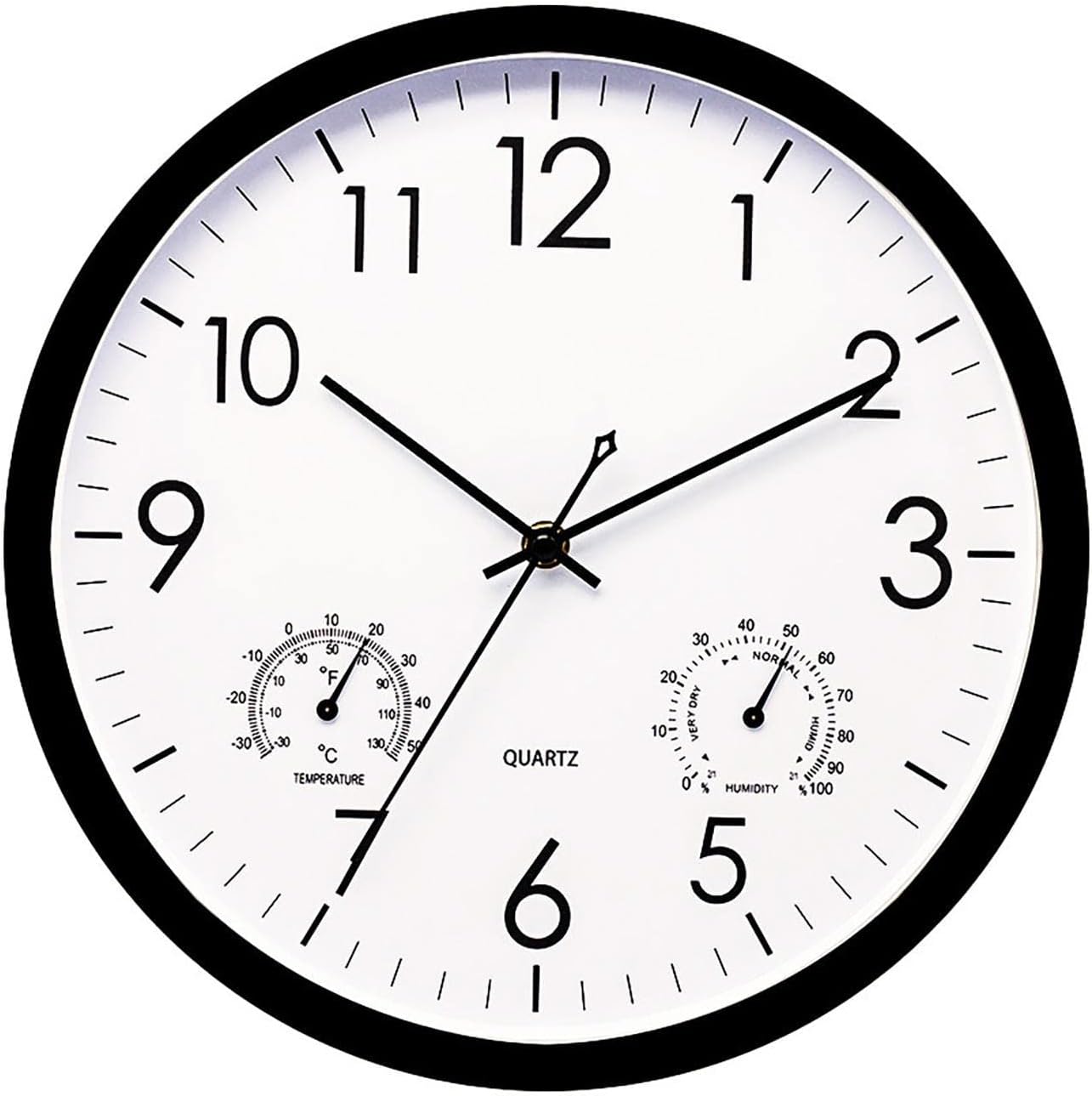 Shakven 12 in Indoor Outdoor Clocks, Retro Round Waterproof