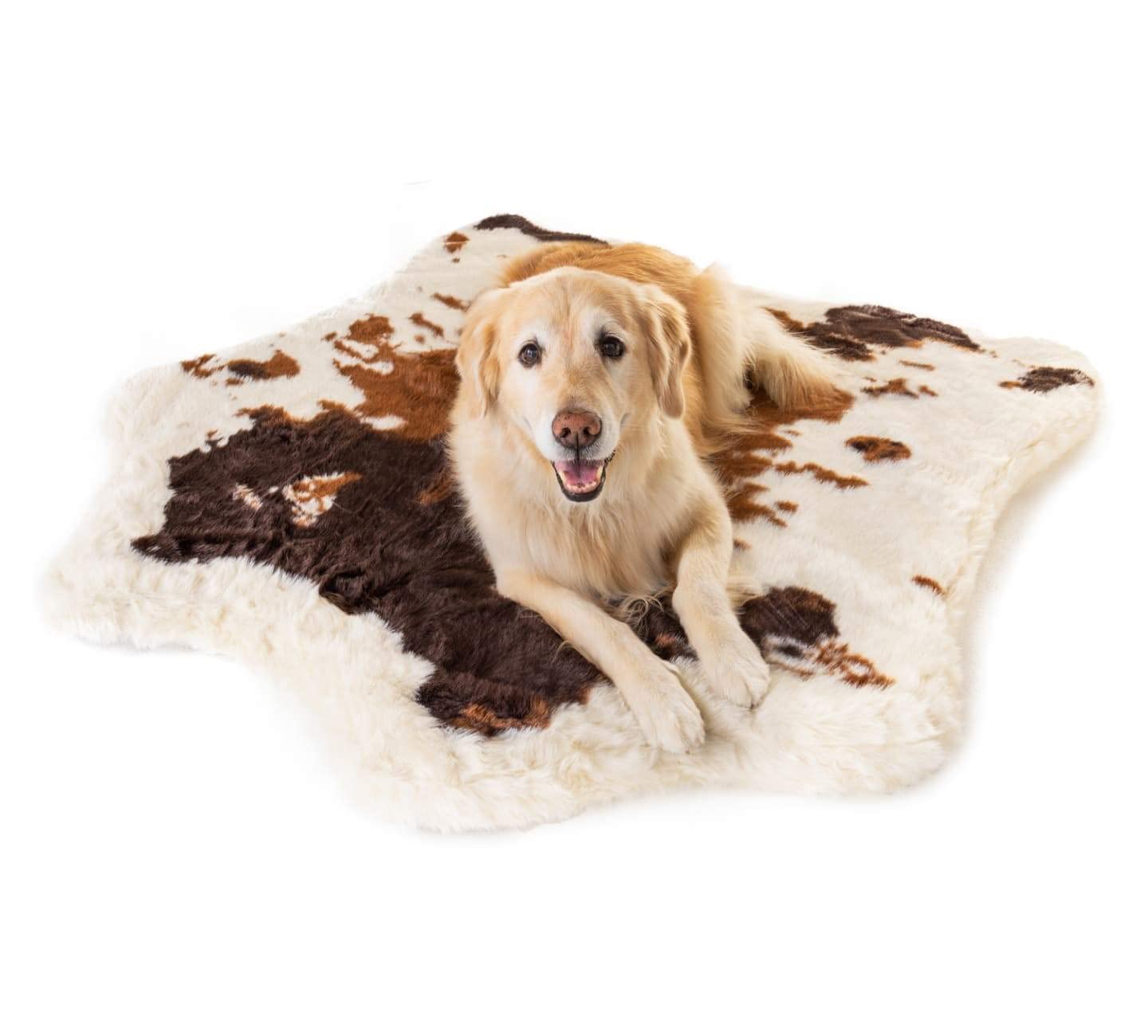 Amazon.com : PupRug Animal Print Memory Foam Dog Bed Cover - Brown Faux  Cowhide (Bed Not Included) : Pet Supplies