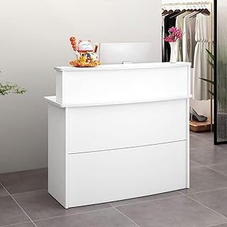 木製の受付カウンター、モジュラーレジ、木製の受付デスク、モダンなミニマリストデザイン、小規模なオンラインストア、衣料品店、フロントデスク、理髪店、レストランに最適です。 (80cm,B) [並行輸入品]