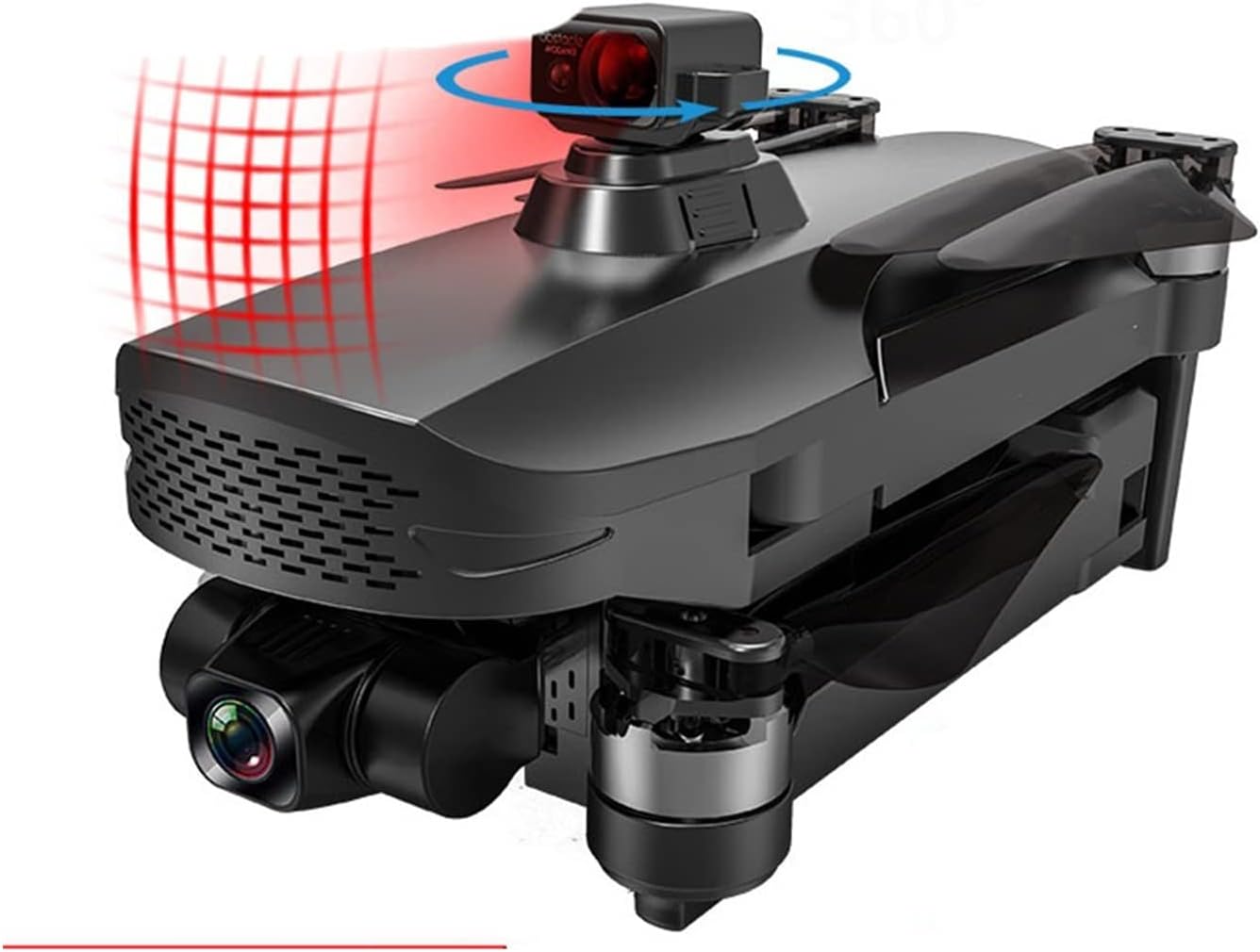 Drone Camera Drone Flight 3KM 4K HD RC Dron 3-Axis Gimbal Brushless Drones 5G WiFi GPS Professional Quadcopter One Key Take Off/Landing (Color : MAX-1B Size : 1) (Max 2b)