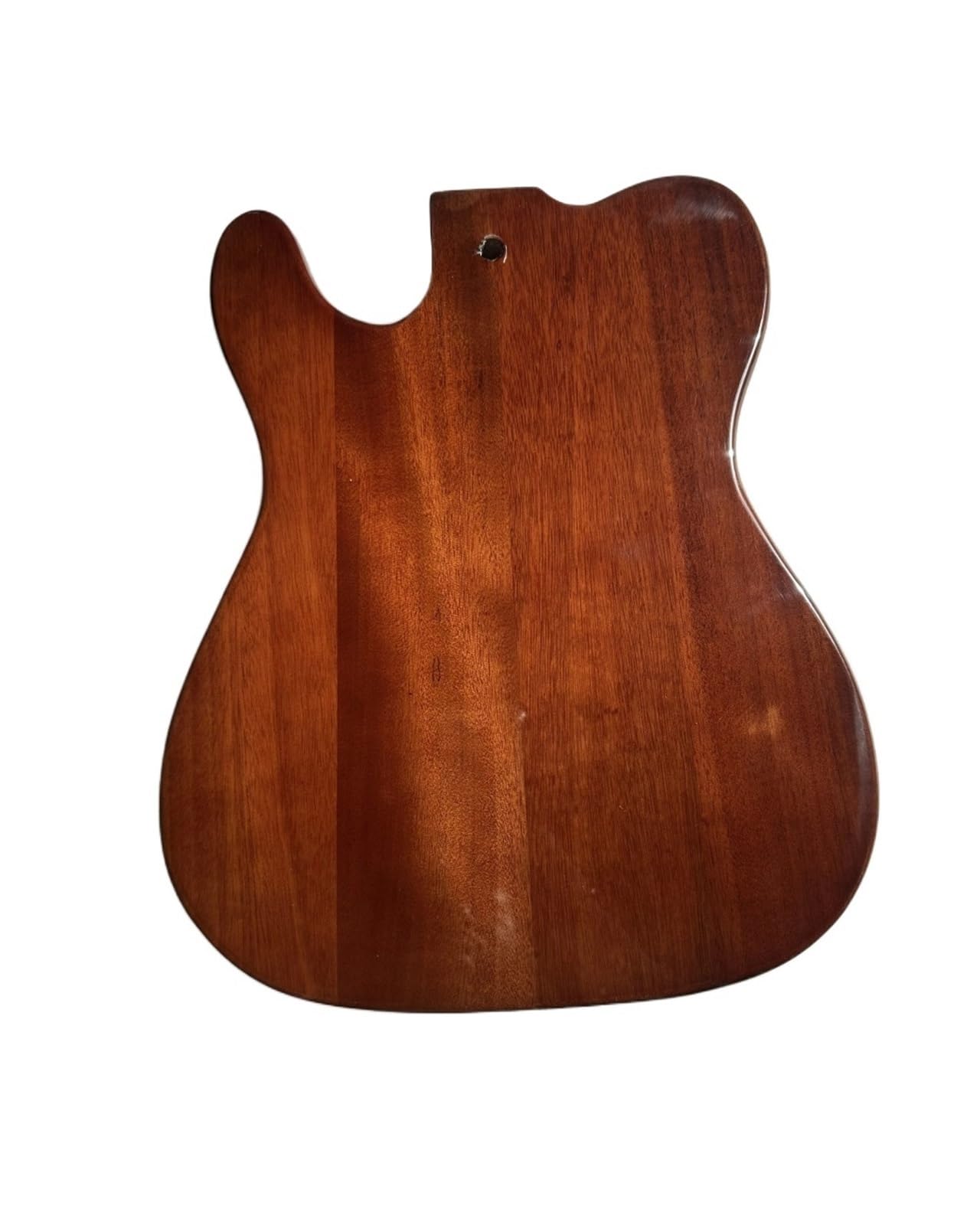 Corpo della chitarra, finitura lucida, acero spalted fiammato, legno di mogano africano, parte fai da te, alcuni graffi difettosi, con bordo, 5,6 cm(Green)
