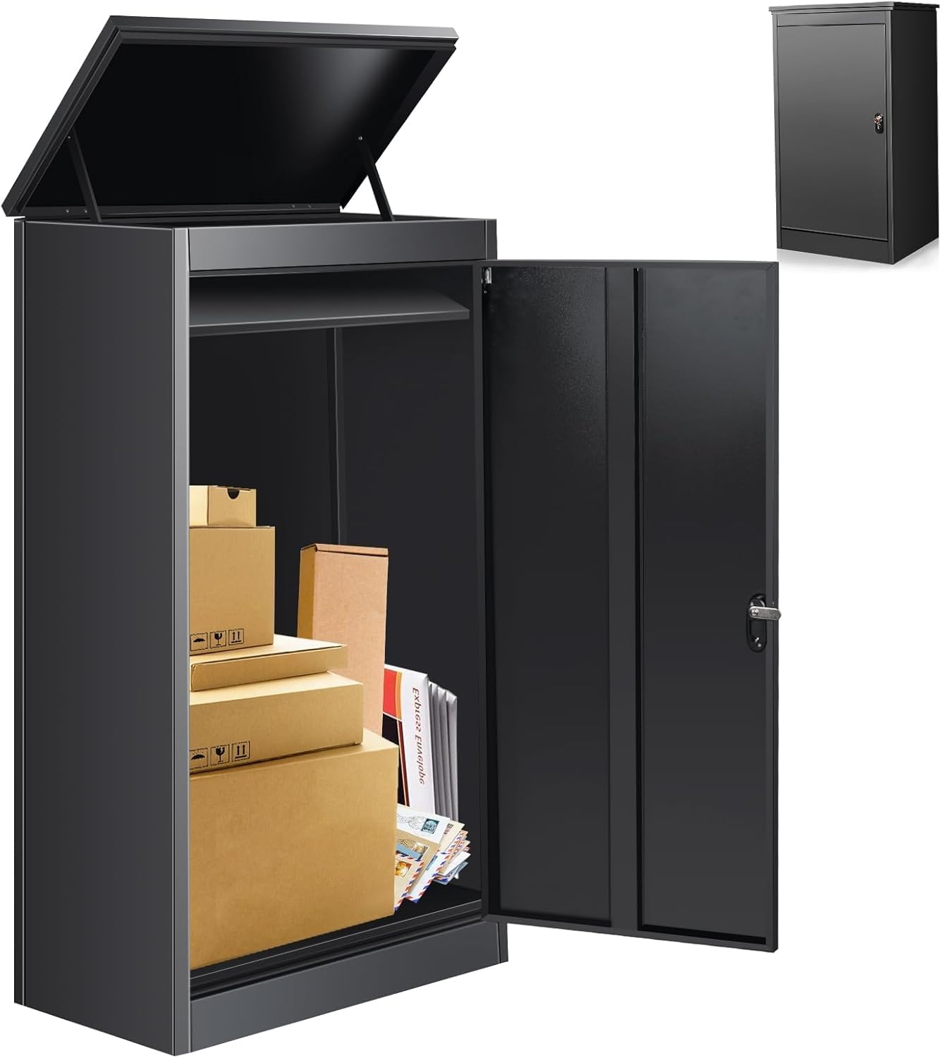 Amazon.co.jp: LEEKEY 宅配ボックス 屋外 宅配BOX 複数投函可能