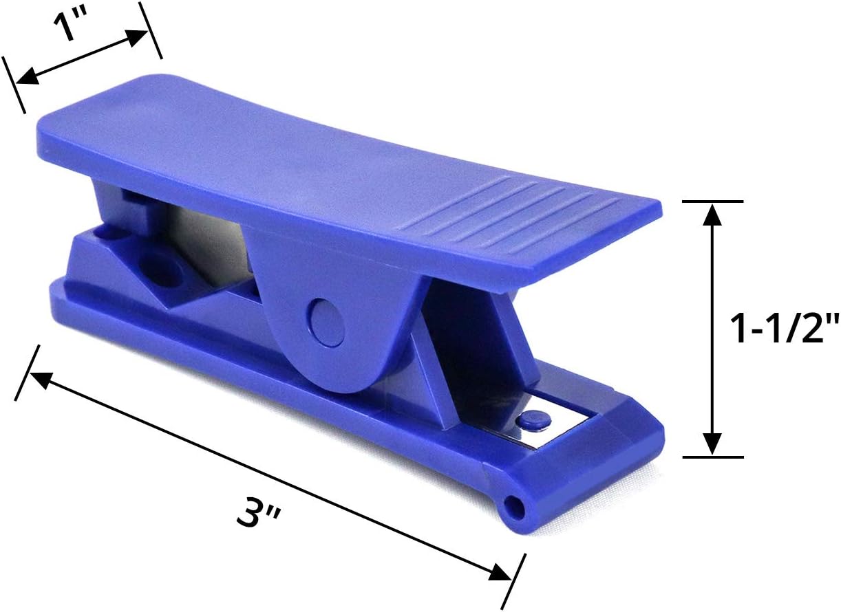 QWORK 4 Pack PVC Tube Cutter Nylon Plastic Hose Cutter for up to 1/2" OD PU PE Tube - - 