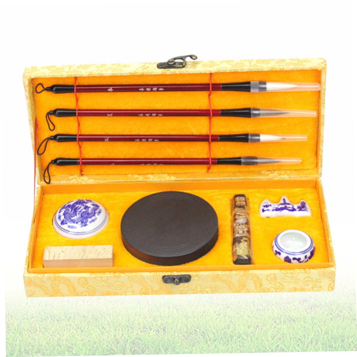 Tesori Cinesi Per Scrittura Pennello Calligrafico Inchiostro in Bastoncino Carta Per Inchiostro Accessori Per Scrittura Forniture Per Calligrafia