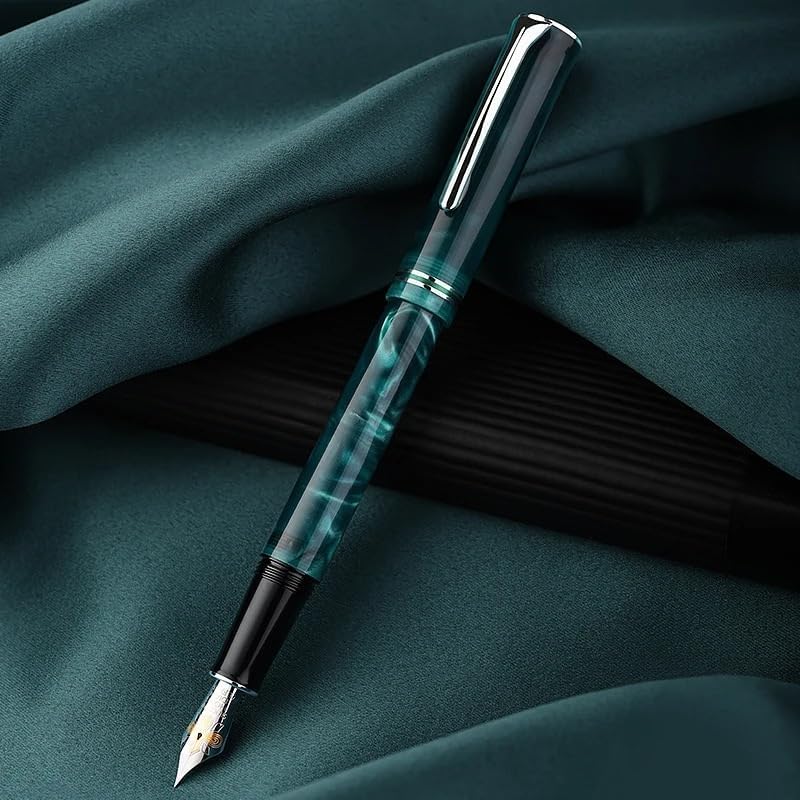 Green Mist Forest Fountain Pen Men High-end Business Office Student Exquisite Signing Pen For Gift