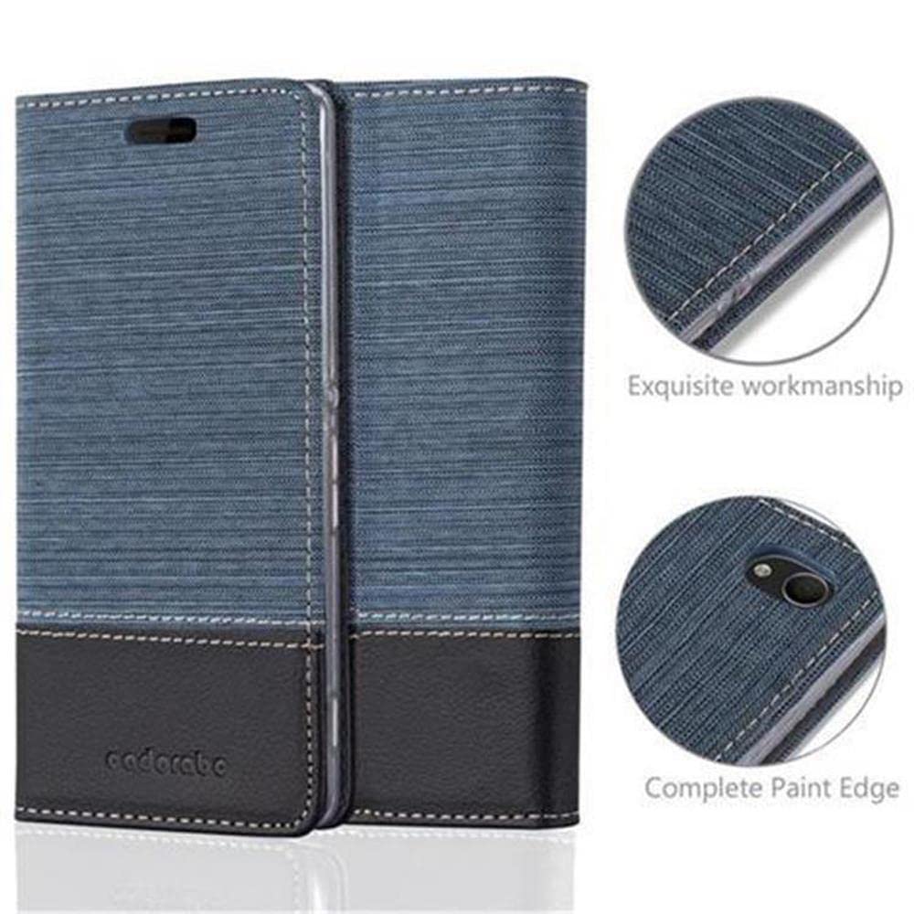 Cadorabo Book Case works with Sony Xperia M4 AQUA in LIGHT GREY BROWN – with Magnetic Closure, Stand Function and Card Slot – Wallet Etui Cover Pouch PU Leather Flip