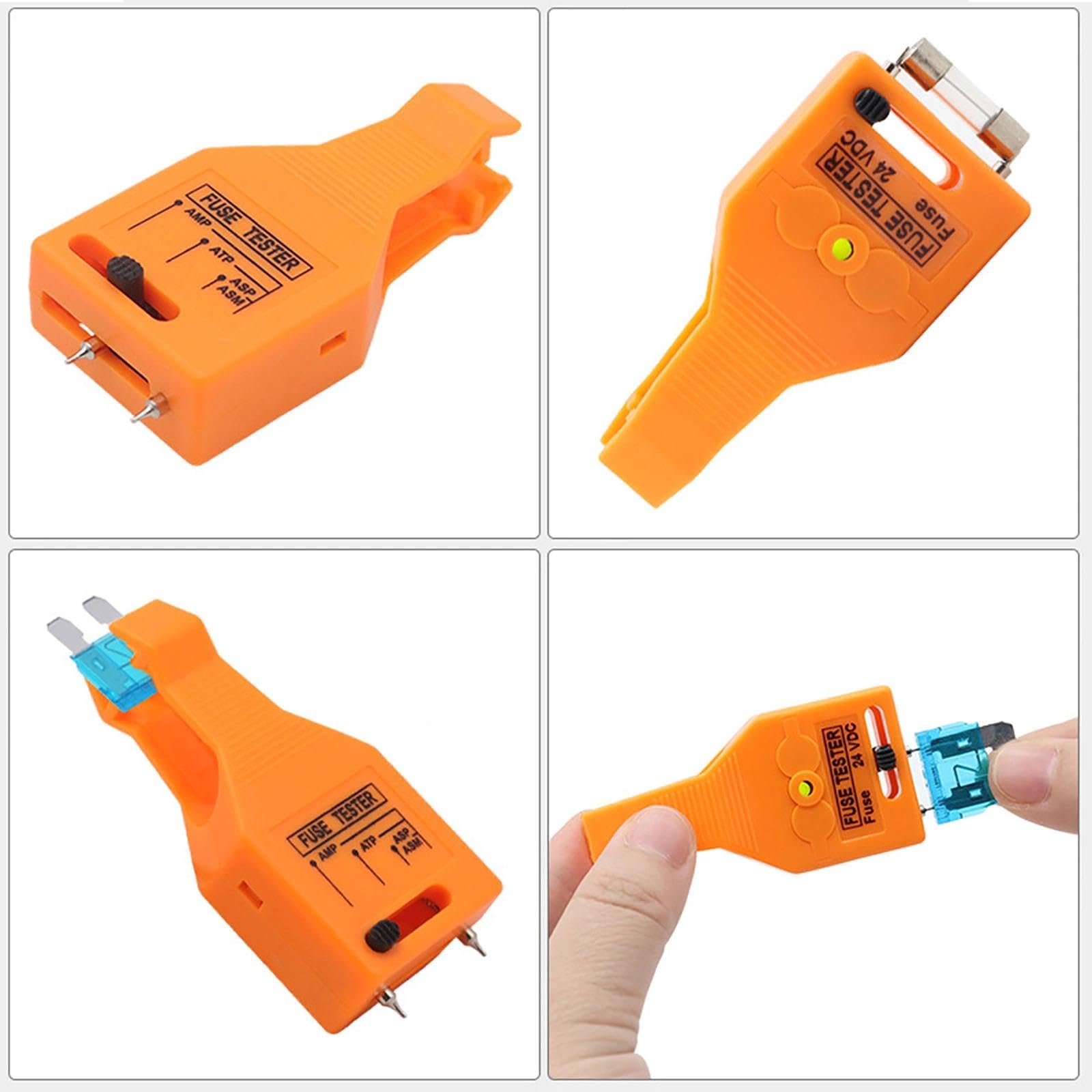 tester fusibili auto,Auto Tester per Fusibile Automobilistica Multifunzionale Strumento La Rimozione dell'Estrattore di Fusibili per Fusibile di Mini Standard con Indicatore LED(A)