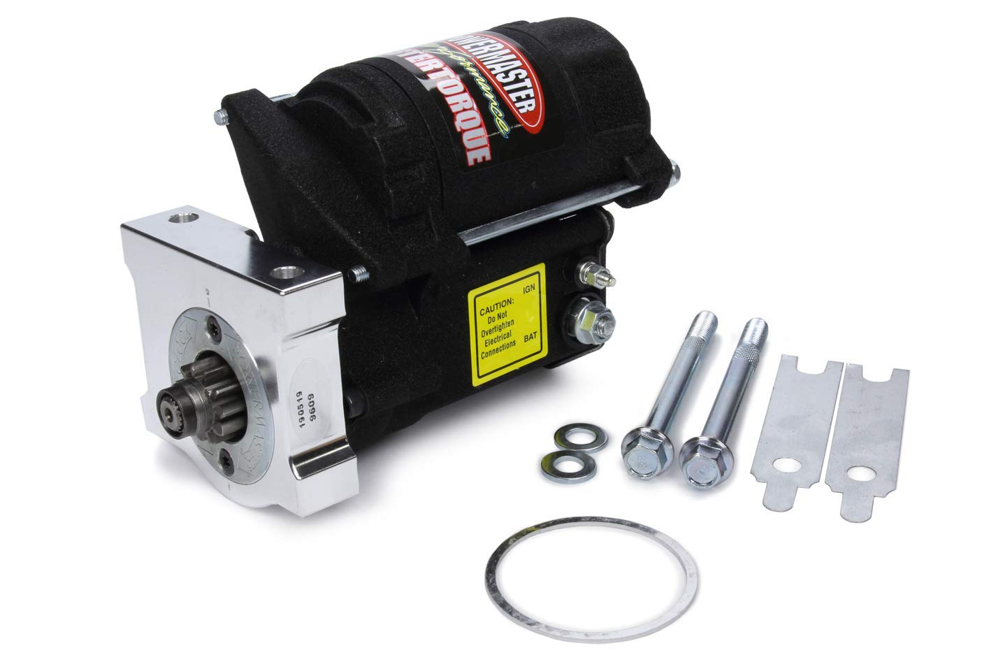 Powermaster 9609 Master Infi-Clock Starter Motor (Chevy, Pont LS, LSX Eng GMC LS Truck 4.8L,5.3L,6.0L,6.2L 168T Flyw Black Wrinkle), 1 Pack