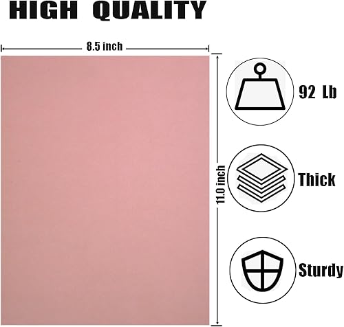 Vista 14 de Baisunt 20 hojas de papel grueso de cartulina azul marino para proyectos de arte, álbumes de recortes, tarjetas e invitaciones (8.5 x 11 pulgadas)