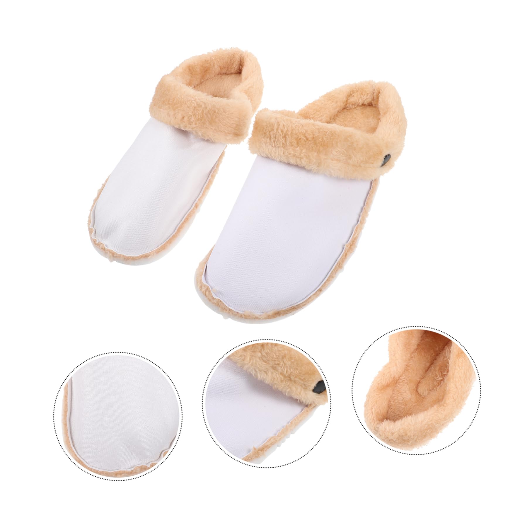 4pares Plantillas De Invierno Cálidas y Desmontables Para Zapatos Forro De Pelaje Insertos Para Zapatos Agujereados