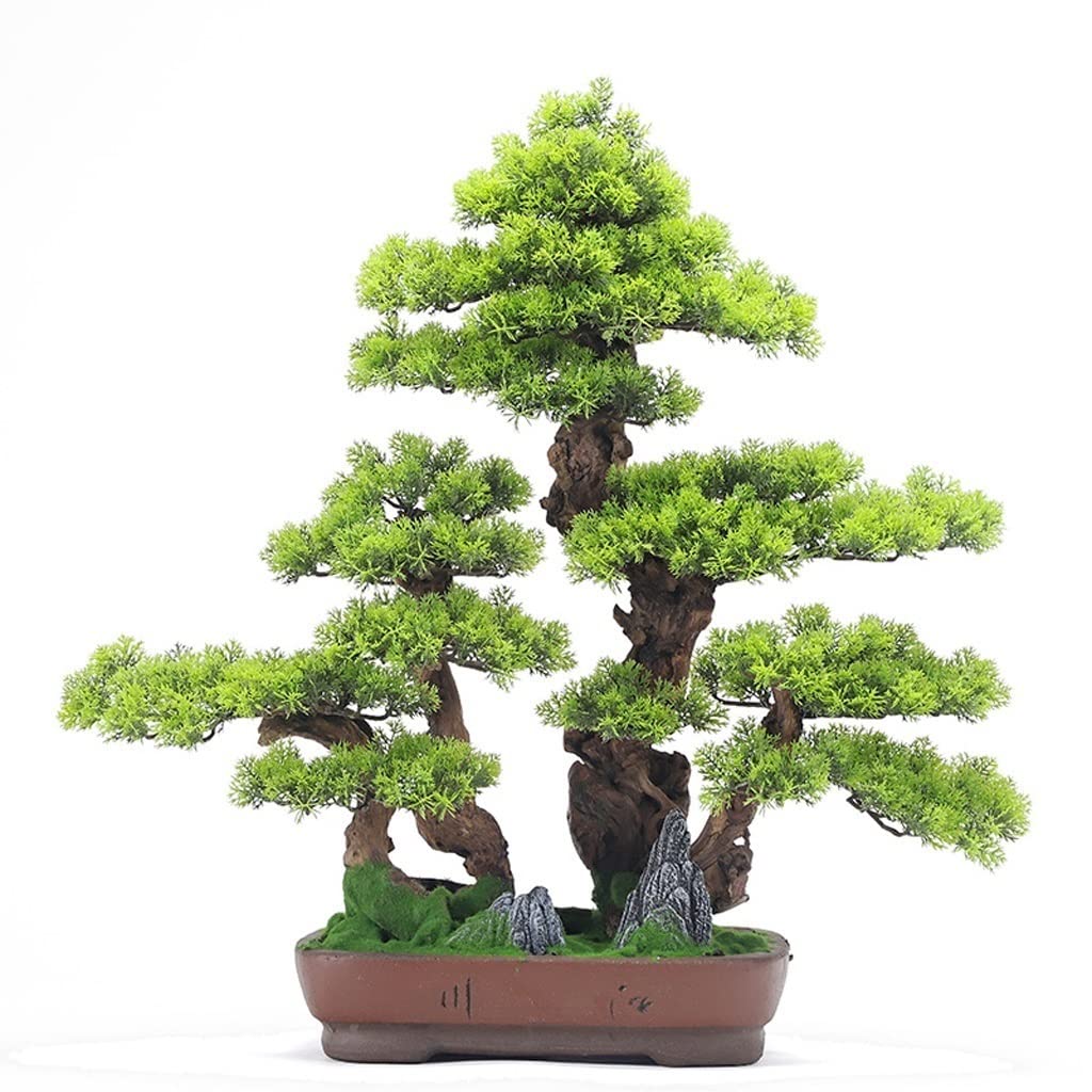 Bonsaï en pin artificiel fausse plante de bureau et maison verte