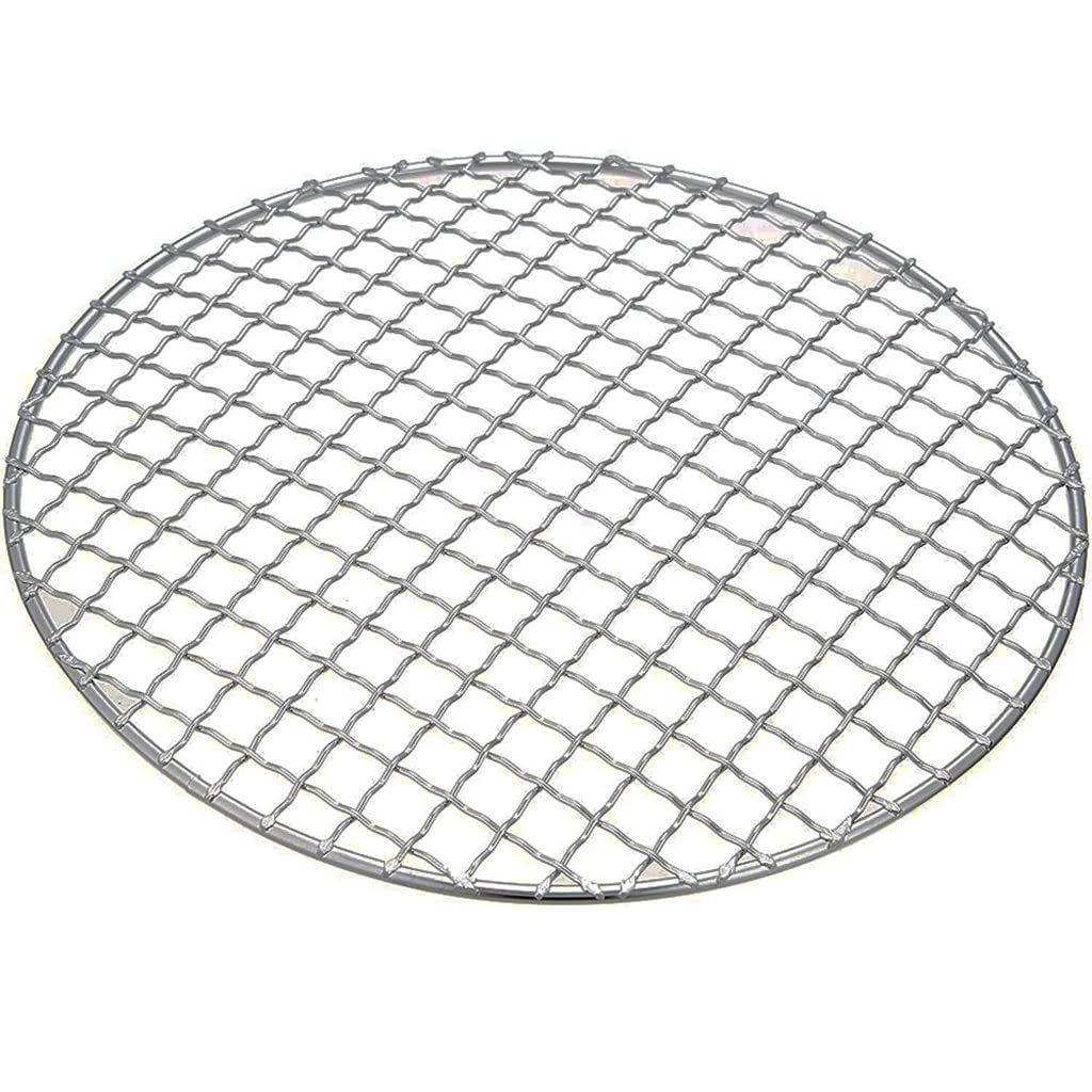 Red de parrilla gruesa y resistente de acero inoxidable de 22cm para asados uniformes