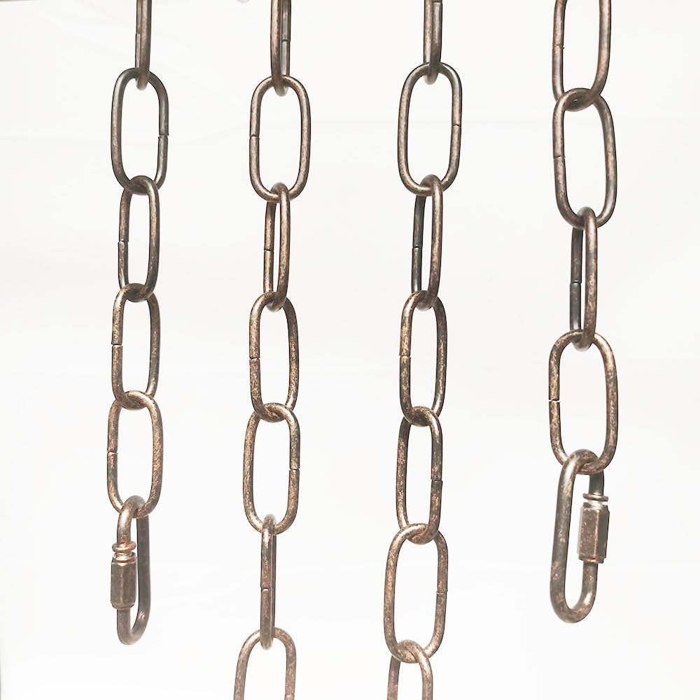 6ft Aged Bronze Finish Lighting Chain Industrial Style Deco Chain (3mm) - Image 3