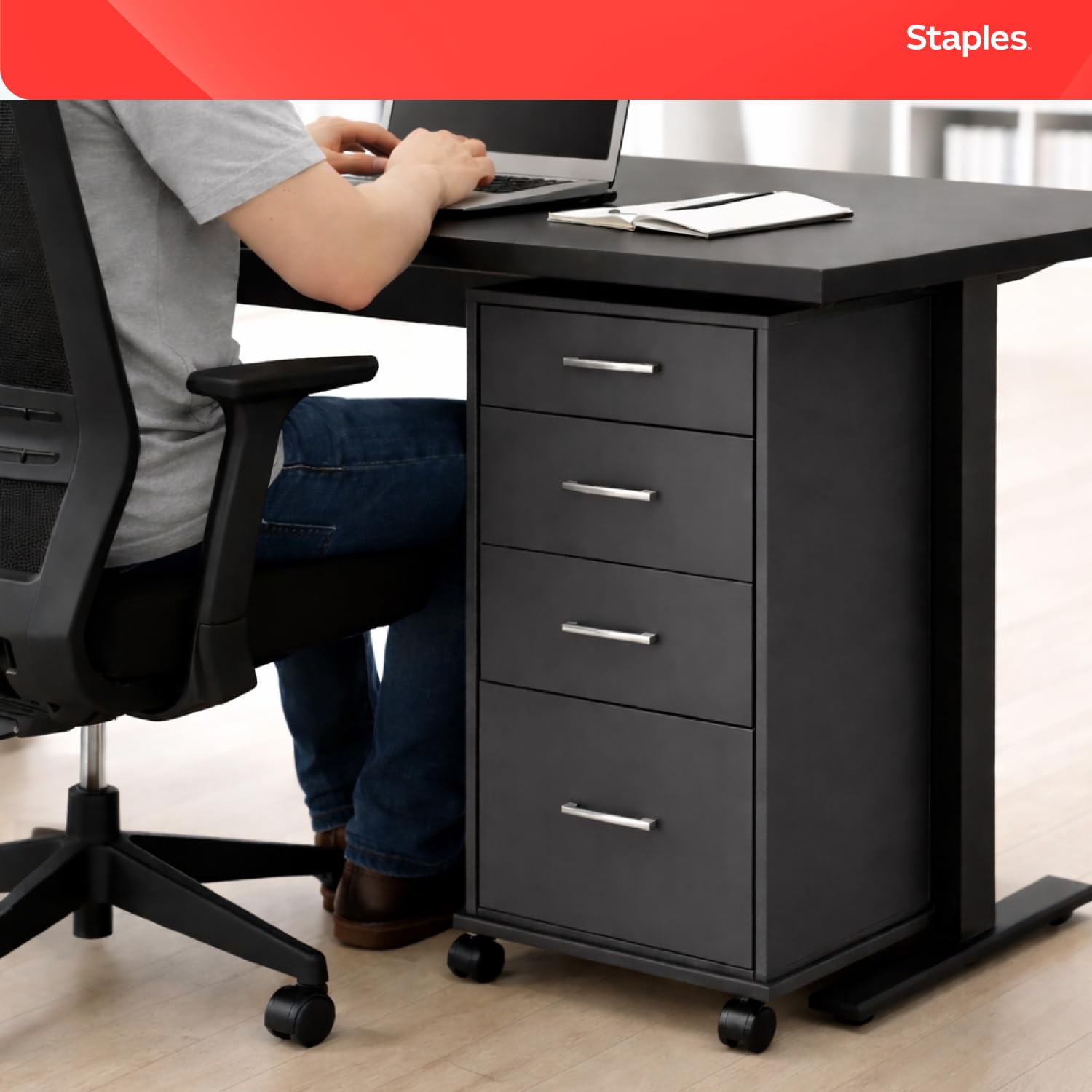 Staples Adjustable file Caddy, nero (52140)