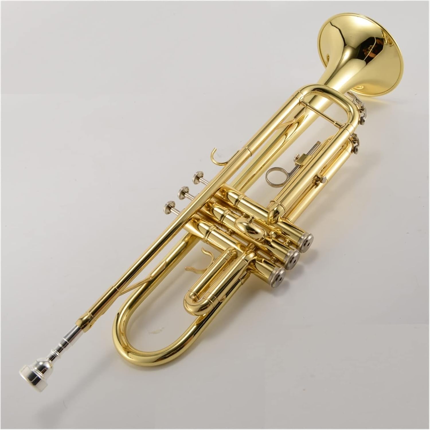 銅チューブBフラットトランペット電気泳動ゴールドトリートメントスリートーントランペット 学生トランペット