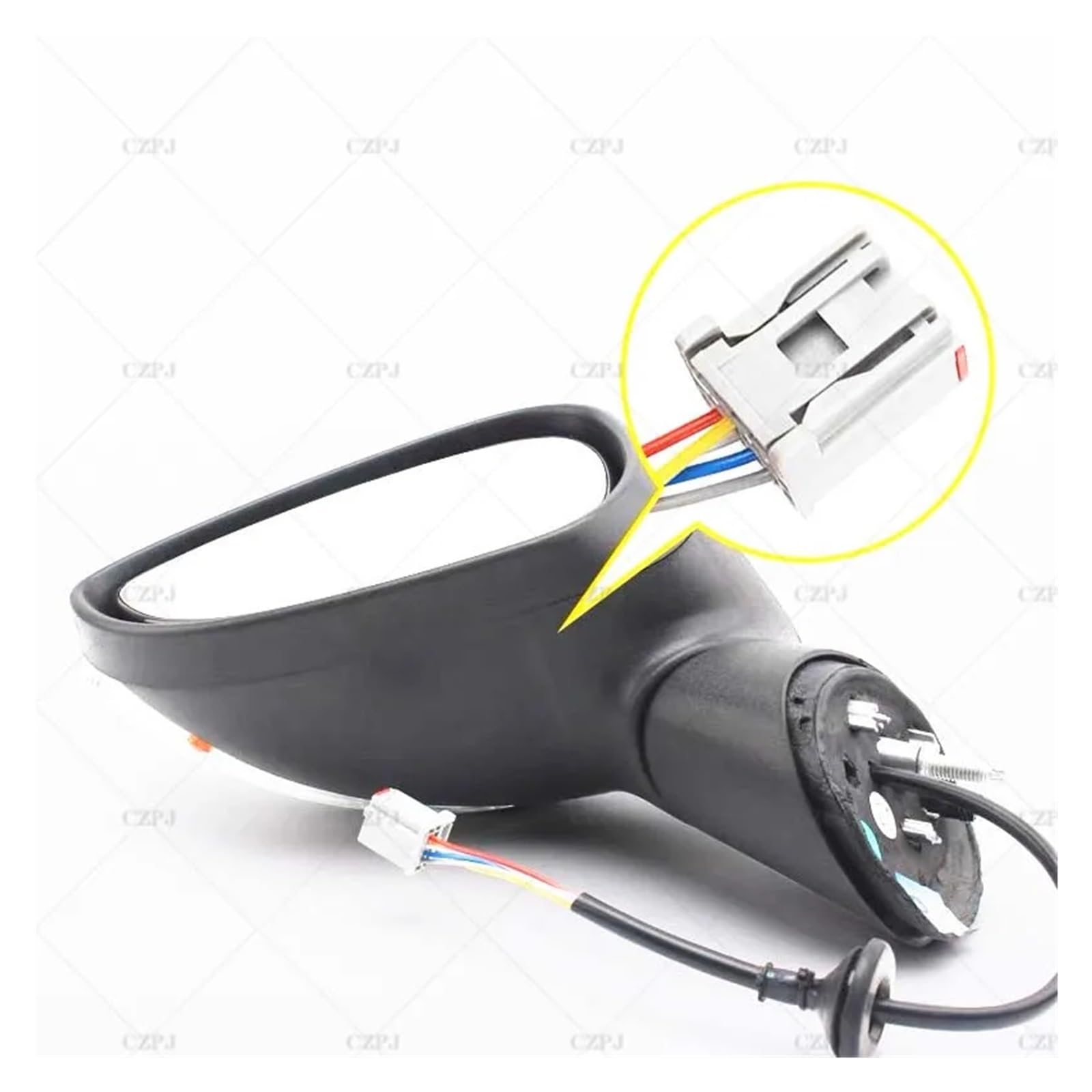 Specchio Per Ford Per Fiesta Mk7 MK8 2009 2010 2011 2012 2013 2014-2017 Specchietto Retrovisore Laterale Elettrico Completo Portiera Specchietto Retrovisore Esterno(Silver-Right Side)